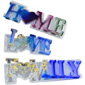 YS DIY LOVE / HOME / FAMILY Letters Handmade Sign Resin Mold Jewelry Making Molds Silicone Casting Mold Candle Crystal Glue Tool