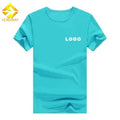 Wholesale 100% Polyester Men's T-Shirt Custom Logo Sublimation Solid Pattern 200 Grams Knitted Fabric Cheap Plain Blank T-Shirt