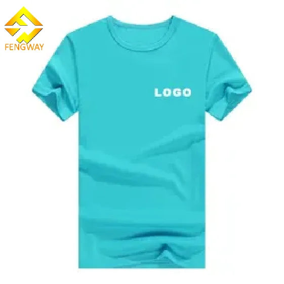 Wholesale 100% Polyester Men's T-Shirt Custom Logo Sublimation Solid Pattern 200 Grams Knitted Fabric Cheap Plain Blank T-Shirt