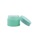 Wholesale Skincare Cosmetic Packaging 30g 50g Empty Light Green Face Cream Glass Jar