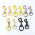 Meetee BK130 12/15mm DIY Bag Accessories Zinc Alloy D Ring Hook Key Chain Leather Bag Strap Replaceable Metal Clasp Dog Buckles