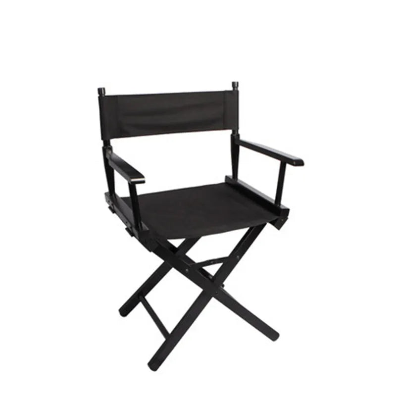 Solid Wood Director Chair Folding Wood Outdoor Casual Canvas Bar Make-up Office Fishing Beach Portable Chair MegaBDM