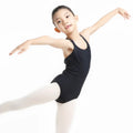 Wholesale Girls Training Dance Wear Sleeveless Double Strap Camisole Leotards Custom Ballet Nylon Children