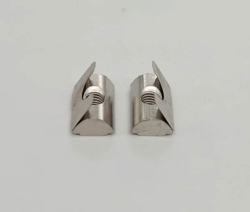 Shrapnel Nut Block Elastic Nuts Drop in T Nut with Spring Washer M6 Aluminum Profile Accessories