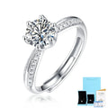 Hot Sale Multi Style Wedding Engagement Ring Moissanite 925 Sterling Silver Jewelry Rings for Women Girls