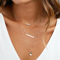 HOT! EManco Stylish Stainless-steel Multilayer Necklace with 316L Ladies Pearl Necklace Accessories (On Sale)