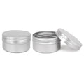 90g Large Metal Aluminum Can Round Candle Containers Empty Round Cosmetic Cream Aluminum Jar