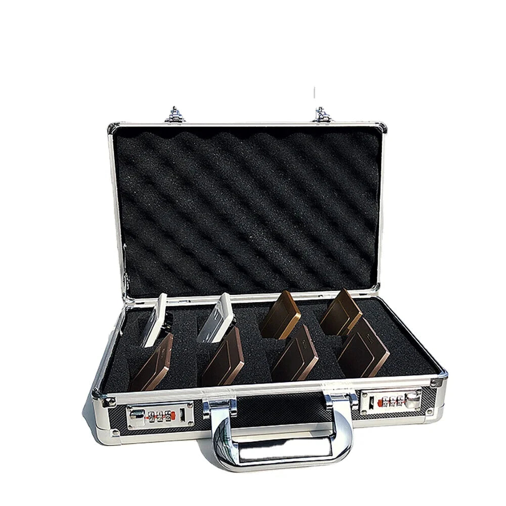 14 Inch Aluminum Toolbox Cash Notebook Briefcase Safety Protector Box With Foam