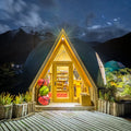 Fire Resistant House Round Dome Shape Glamping Tent for Family for Exhibition