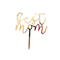 Wholesale Best Mom Cake Topper Acrylic Letter Number Cake Decoration for Weddings Birthdays Mother's Day Christmas Gift Idea