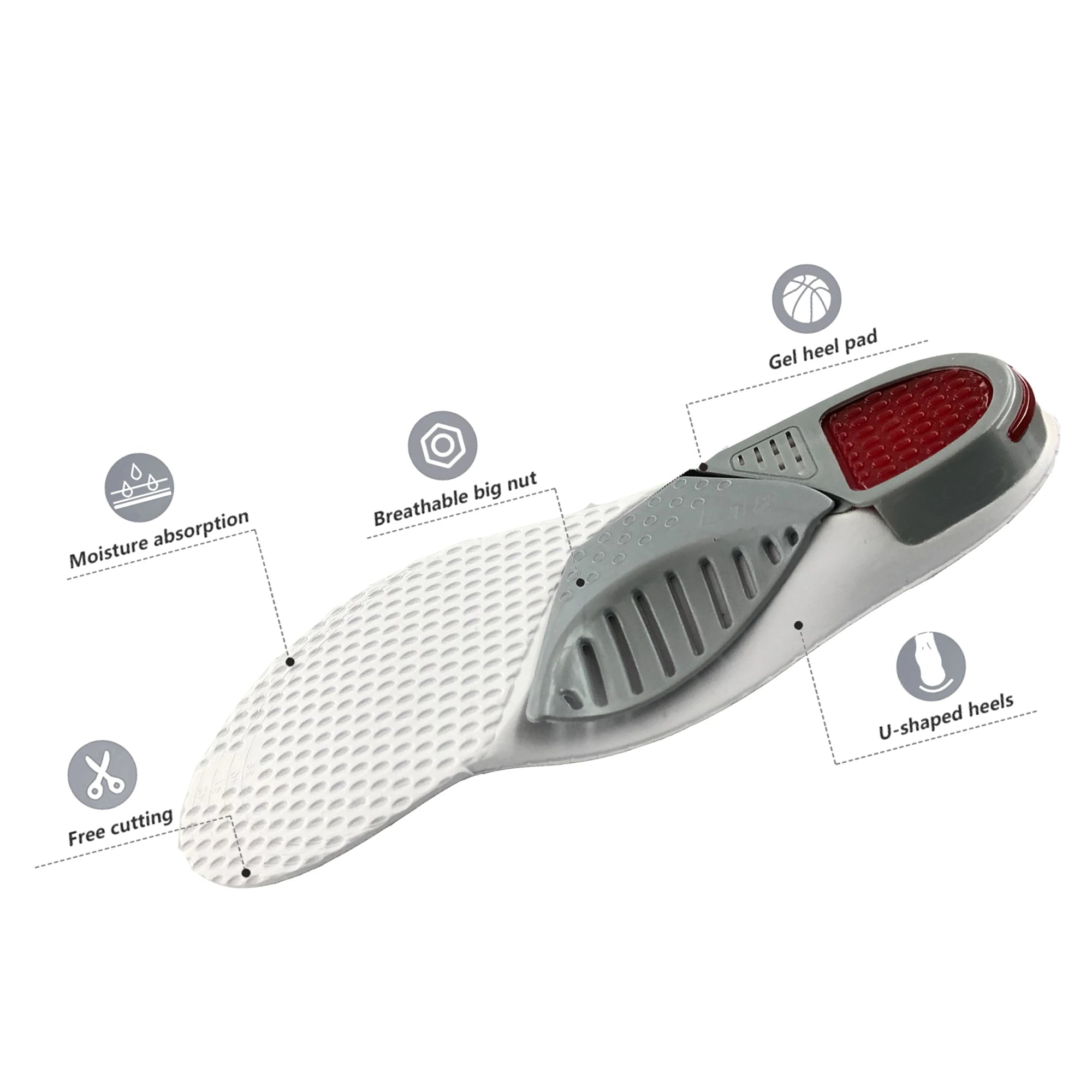 Feet Arch Support Sport Work Insoles Orthopedic Insoles for Shoes