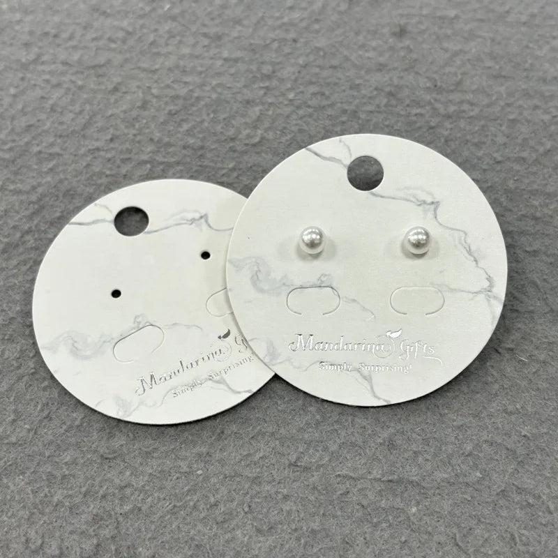 Earring and Necklace Display Cards Custom Shape and Logo Fashion Jewelry Paper Card for Holding Jewelry Bracelet Ring