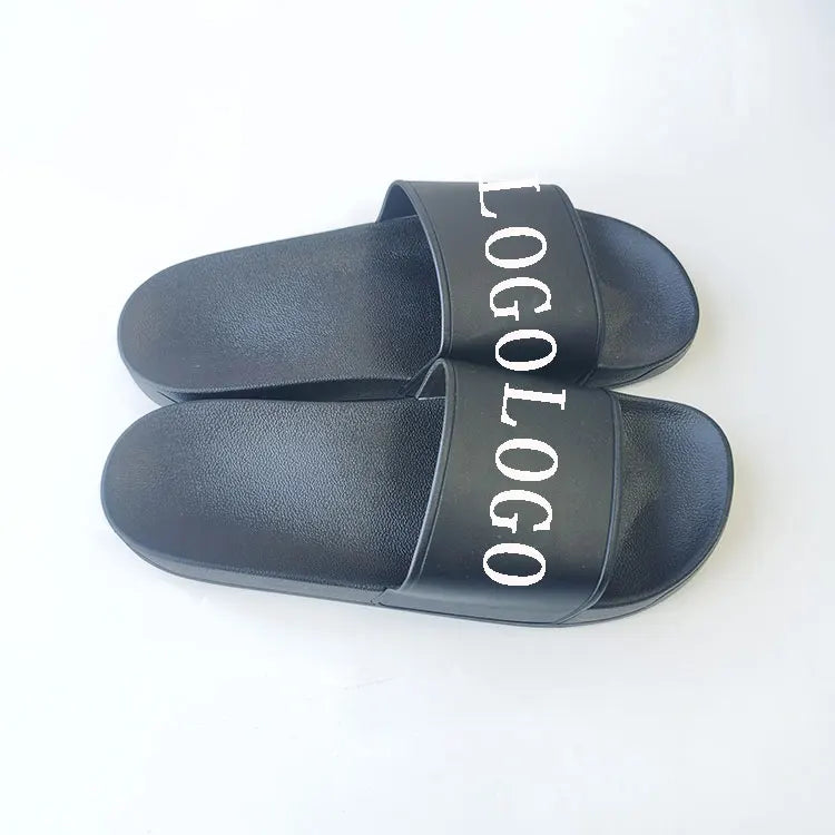 2024 PVC Home Beach Custom Logo Slippers Customized Footwear for Man and Woman Anti-slippery Fashion Trendy Cheap Summer Sandals