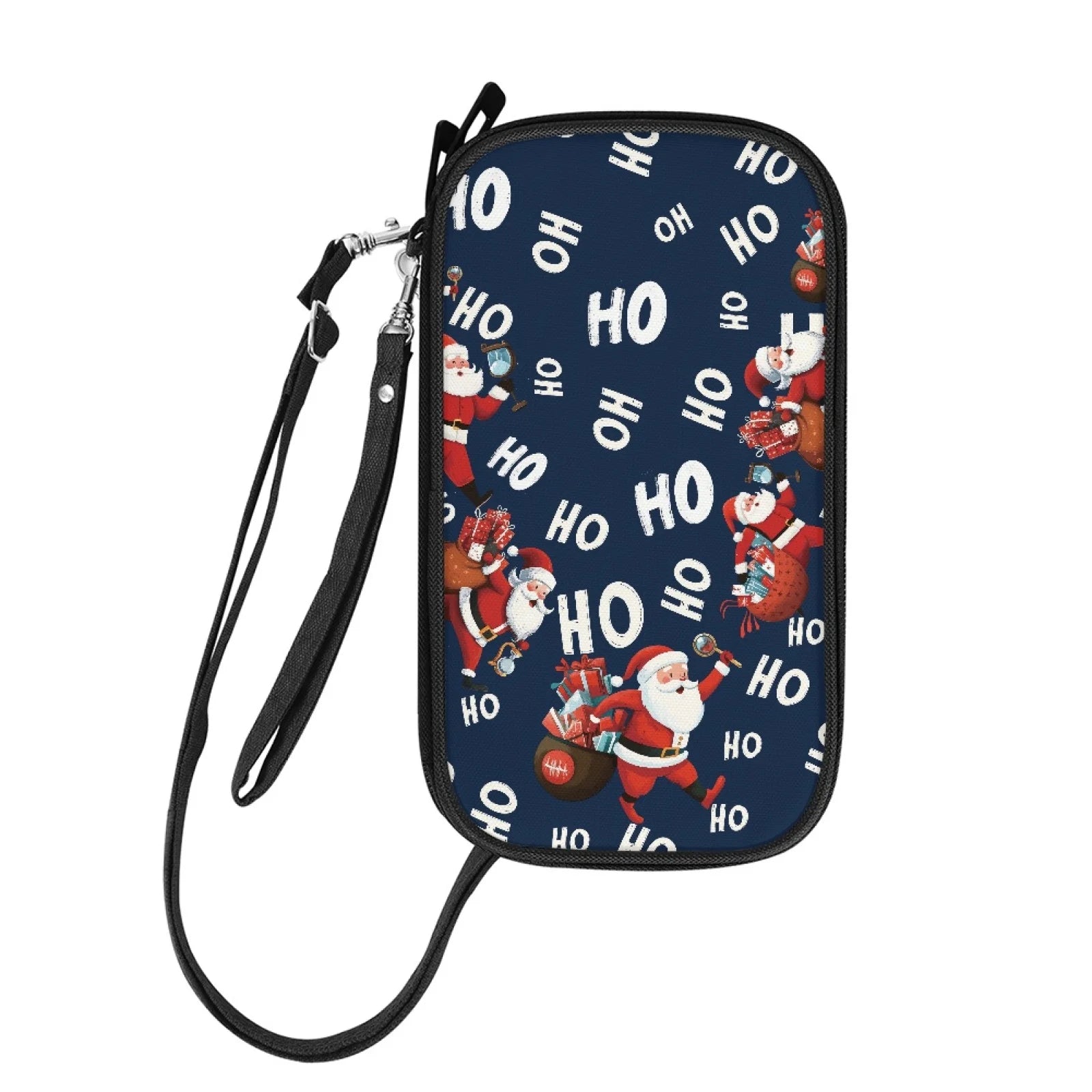 Personalized Customized Family Passport Holder Wallet with Tracker Holder Travel Document Organizer Zipper Pouch Wristlet Bag