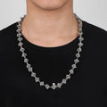 Gothic Titanium Steel Jewelry Pendant Twist Knot Necklaces for Women Men Link Chain Jewelry Hip Hop Thorn Necklace for Men