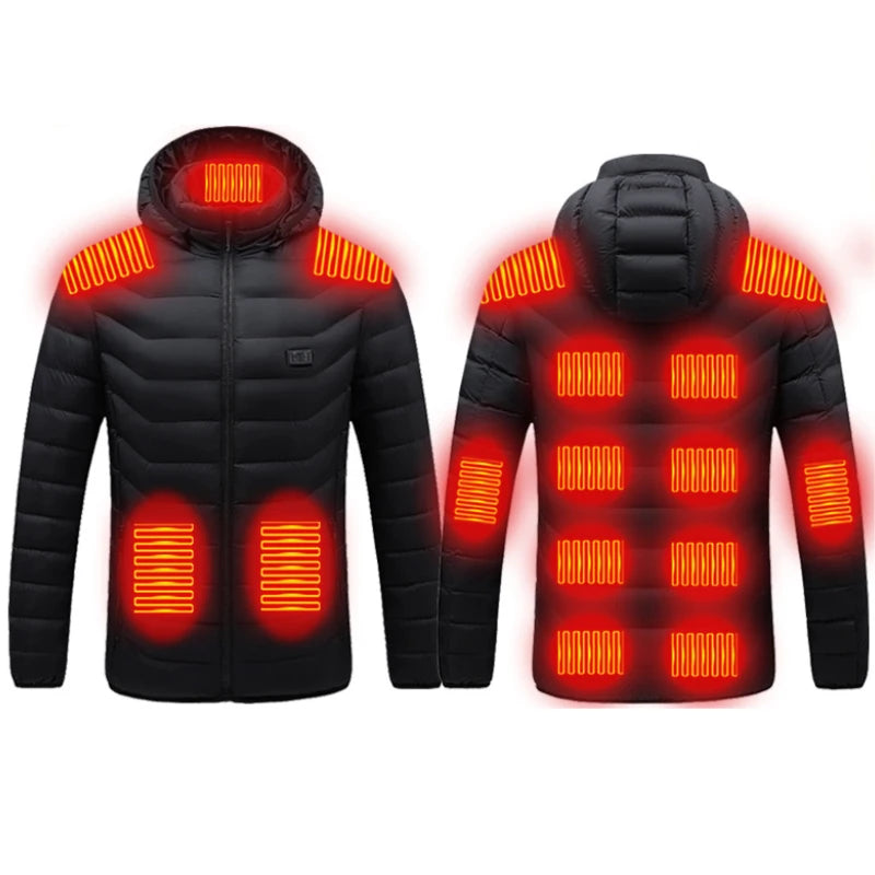 Winter Outdoor Down Lightweight USB Electric Heated Puffer Jacket Custom Men Clothing Manufacturer