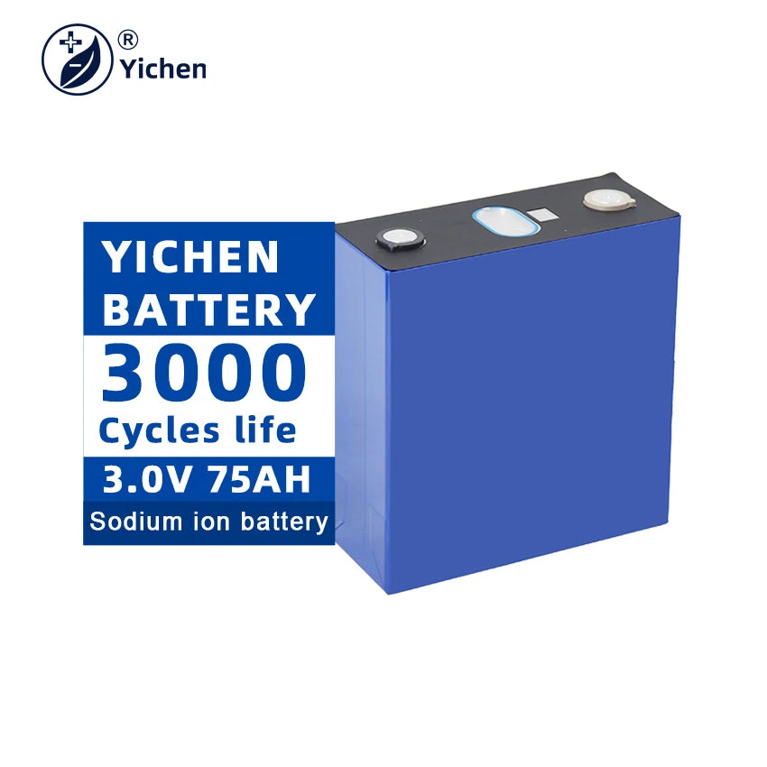 3.1V 10Ah Sodium Iron Prismatic Battery 200Ah Na Ion Battery Grade Cell 3000 Cycles 120Wh/kg Energy Density for Solar Energy