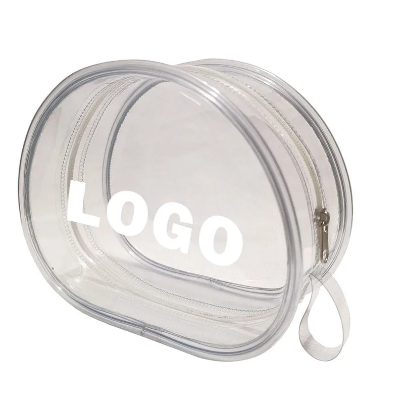 Custom Logo Fashion Pvc clear Makeup Cosmetic Bag