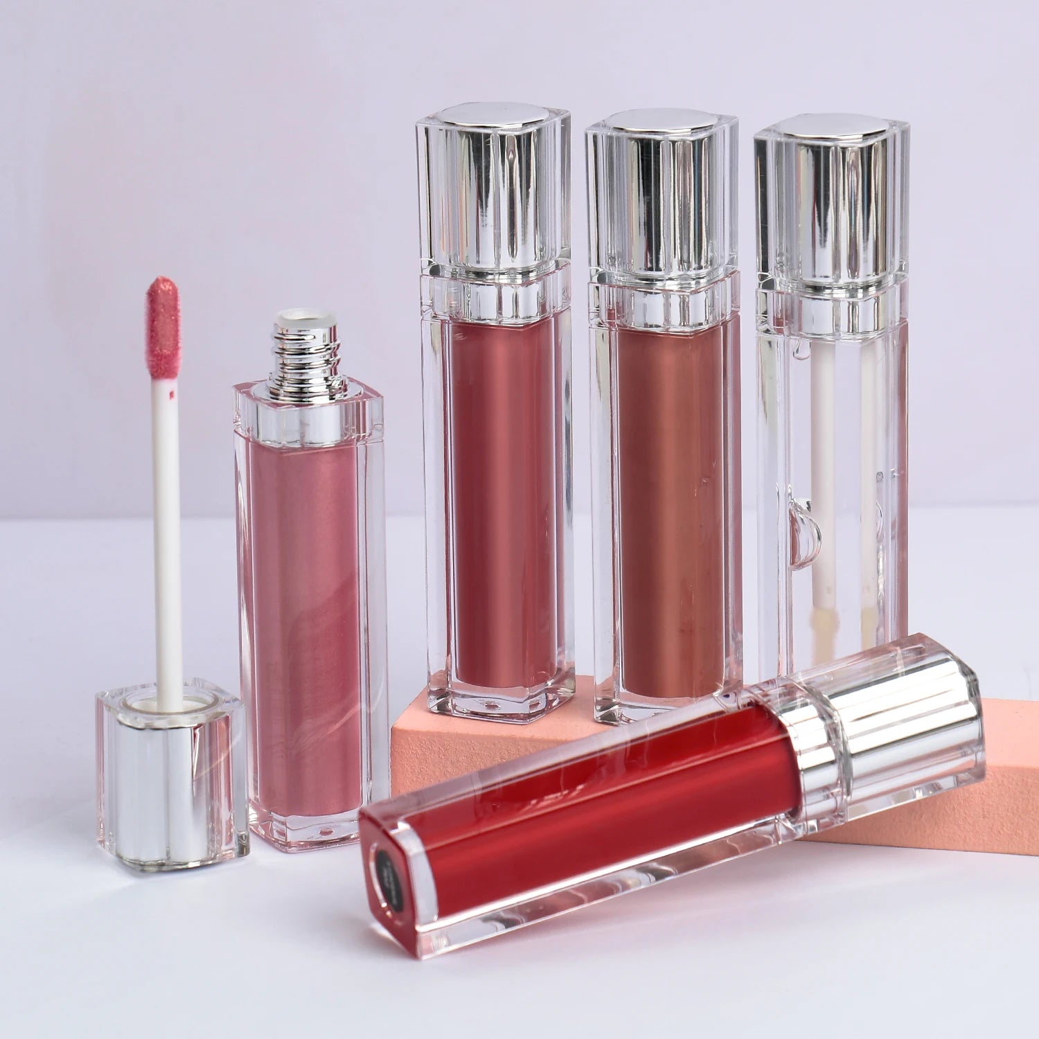 Lasting Smooth Cosmetic Waterproof Wholesale Matte Lipstick Lip Glaze Lipgloss Customized Scent Plump