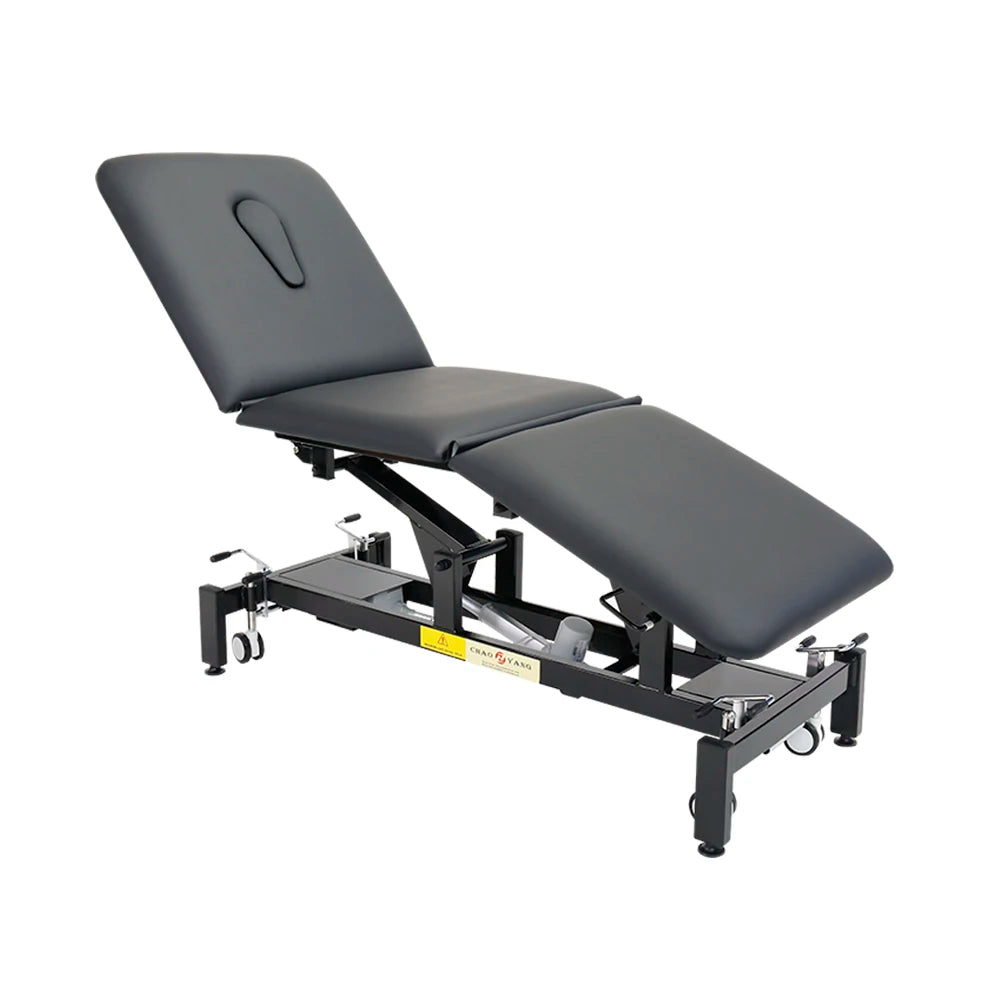 3 Sections Spa Facial Stretching Massage Electric Bed Treatment Table Orthopedics Couch Chiropractic  Physiotherapy Bed