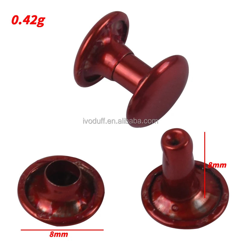 Factory New Metal Bag Leather Stud Rivets Nail Craft Repair Accessories Double Cap Rivets
