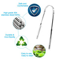 Surgical Grade Stainless Steel Dental Scaler Multi-Purpose Oral Hygiene Includes Tongue Cleaner Scraper for Optimal Oral Care