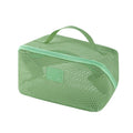 Customized Mesh Fabric Cosmetic Bag Cosmetic Storage Bag Large-capacity Hand-held Transparent Travel Mesh Fabric Toiletry Bag