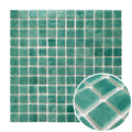 Modern Style Emerald Green Full Body Glass Swimming Pool Tile Square Design Wall Decorative Glass Mosaic Tile