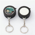 Hot Sales Small Tape Measure 1 Meter Portable Mini Blank Sublimation Tire Style Tape Measure Ruler Keychain