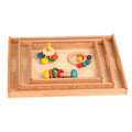 Practical Life Children Montessori Wooden Toys 3 Piece Wooden Tray Set Montessori Toys Tray Matriel Montessori Complet