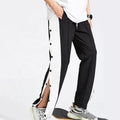 OEM Service Casual Custom Track Pants Sportswear the Side Button Straight Loose Pants for Men