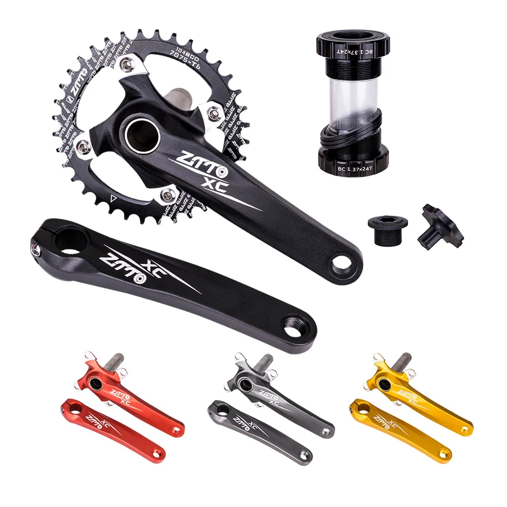 ZTTO 170mm Aluminum Alloy Crankset for Mountain Bicycles Single Narrow Wide 104 BCD Compatible with 1*11 and 1*10 Chainwheels
