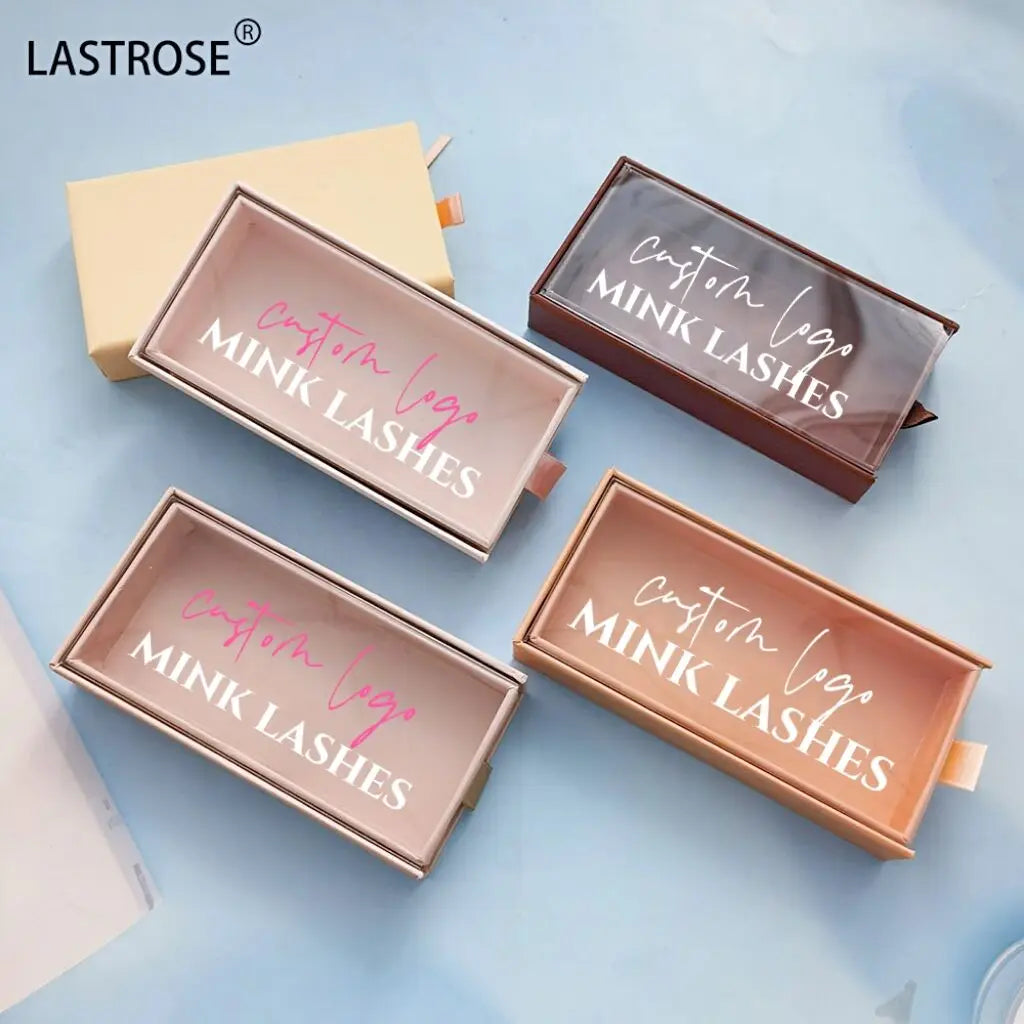 Wholesale Private Label 3D Mink Full Strip Eyelashes Beauty False Eyelash Paper Packaging Boxes