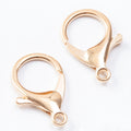 Wholesale 18K Gold Stainless Steel Lobster Claw Clasp Round Keychain Jewelry Making Findings Made of Alloy Zinc for Jewellery