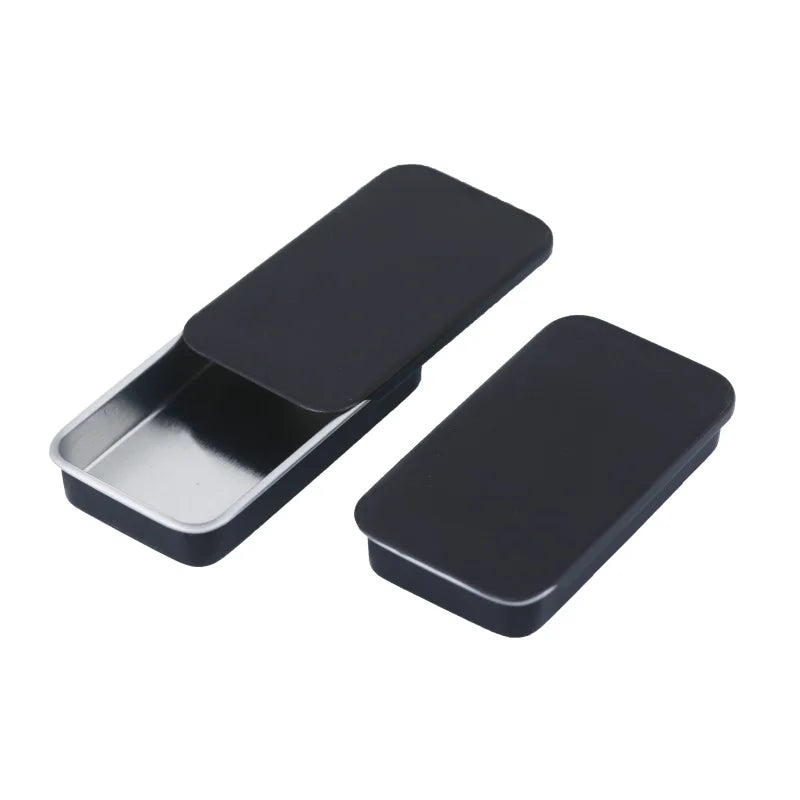 Hot Sales Small Cosmetic Solid Perfume Lip Balm Metal Container Jars 10ml 15ml Slide Top Metal Tin Box