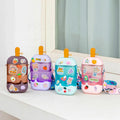 Kawaii 400ml Plastic Water Bottle with Straw for Direct Drinking for Milk Fruit Juice Ice Cream Popsicle Tours