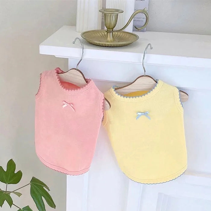Spring Summer Sweet Dog Pet Cozy Vest Clothing