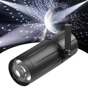 U`King 3W Mini Pinspot Light with Single Stand LED Stage Spotlights (White Light)