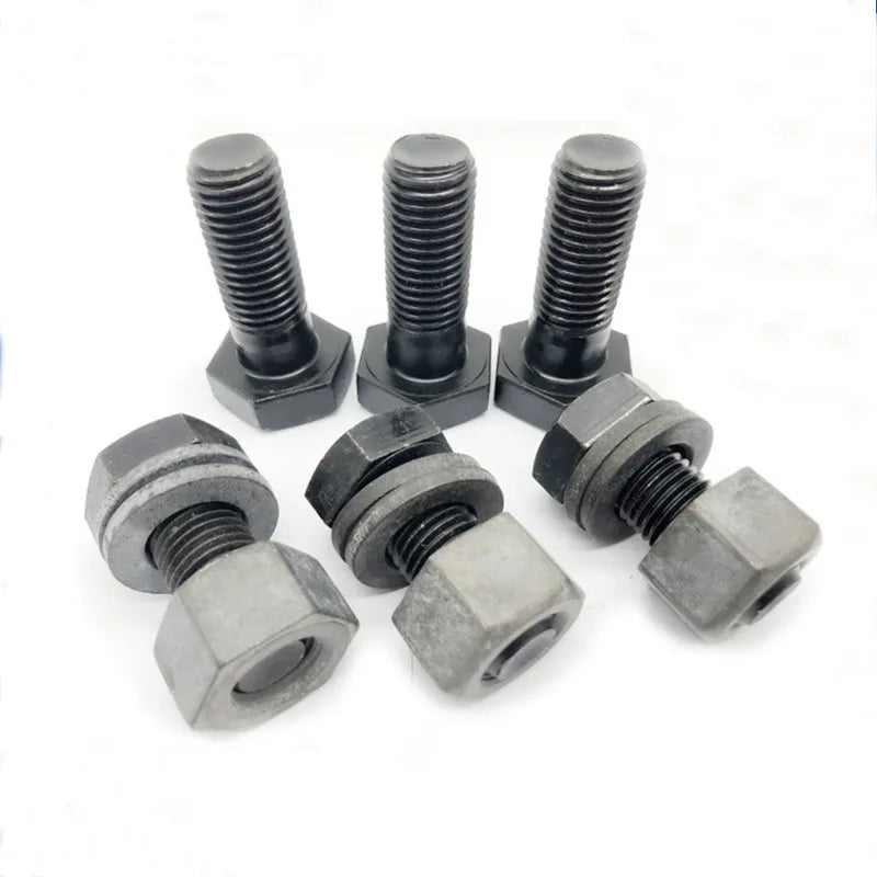 Galvanized/ Dacromet/Black DIN933 DIN558 DIN6914 ISO4014 ISO4017 JISB 1189 Hex Screw Hex Head Bolts Stud Bolt Heavy Hex Nut