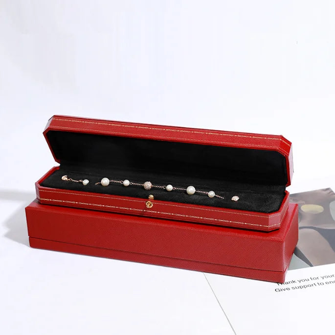 2024  Outer Pack Long Chain Anklet Jewelry Luxury Red Bracelet Packaging Box