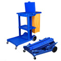 Guestroom Cleaning Trolley Hotel Aluminium Housekeeping Maid Cart Serving Plastic Outdoor Cart
