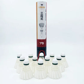 Super Quality D75 Hybrid Shuttls 3in1 Badminton Shuttlecock Fiber Cork 1st Class Duck Feather for Professional Tournament
