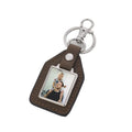 DIY Craft Name Tag Print Photo Leather Keychain Engraving Blanks Sublimation Leather Keychains
