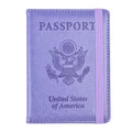 Wholesale Price Portable Passport Holders Candy Colors Suitable for Men and Women PU Leather RFID Passport Wallets