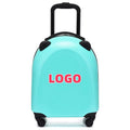 Fashion Custom LOGO ABS Luggage Bags Trolley Case Spinner Rolling Kids Trolley Luggage with 4 Wheels
