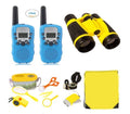 Wholesale Price Camping Toys Plastic Binoculars Exploreration Kits Outdoor Adventure Kit for Kids