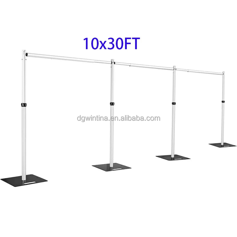 10X30FT Adjustable Heavy Duty Aluminium Backdrop Stand Wedding Wall Arch for Weddings Decoration Event Party