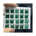 HQ Gems Four Leaf Clover Stone 8mm to 23mm Natural Green Malachite Blue Lapis Lazuli Loose Gemstones