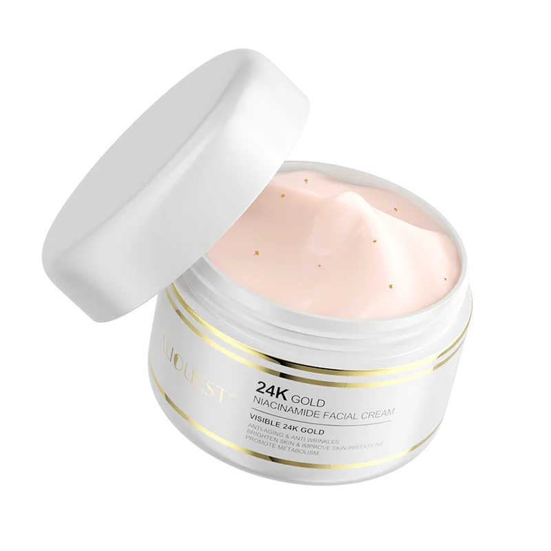 OEM Custom logo 24k Gold Face Cream Private Label Organic Moisturizing Whitening Anti Aging Wrinkle Face Care Cream