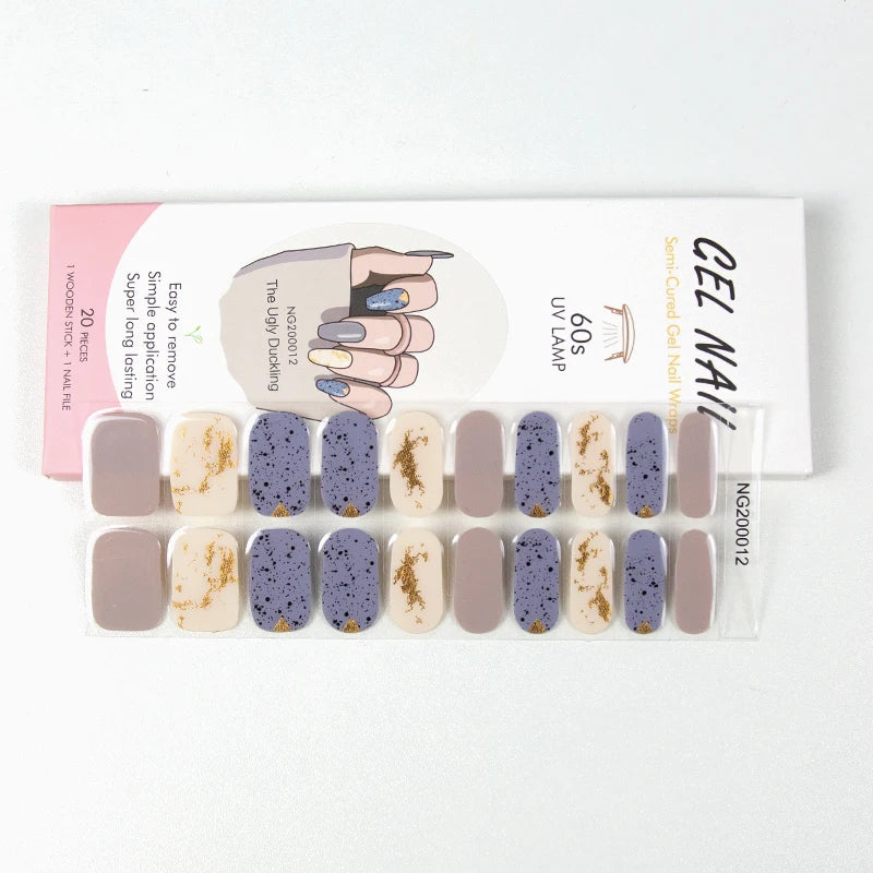 Nail polish strips manufacturer personalized fashion design DIY nail wraps
